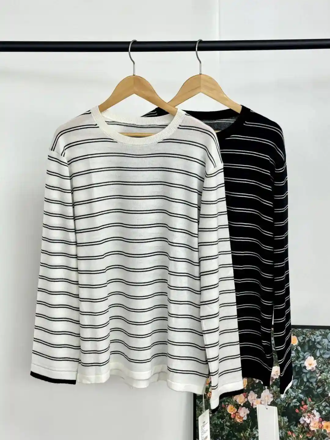 绝了!这件混纺条纹上衣火出圈,桑蚕丝羊毛质感惊艳全网