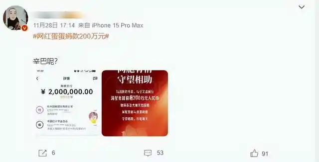 内地网红集体捐款驰援香港火灾,百万善款彰显爱心力量