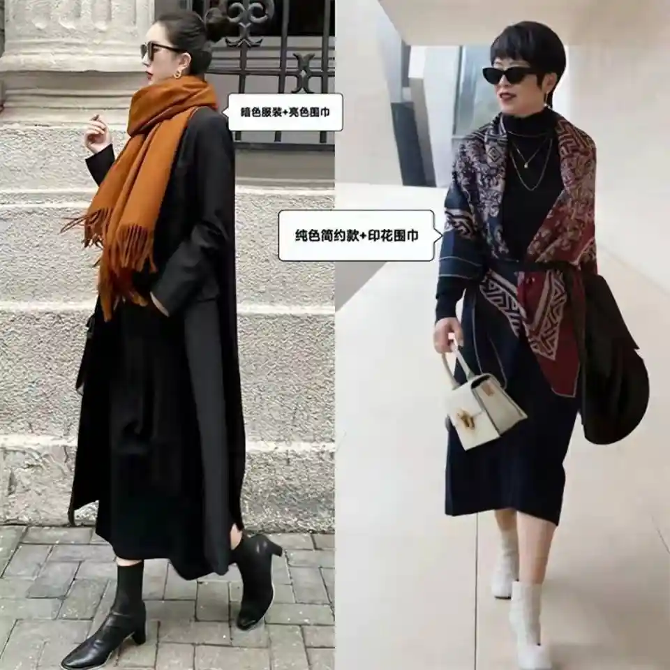2025冬日爆款围巾席卷全网：从少女到轻熟女，一条围巾穿出温度与风度