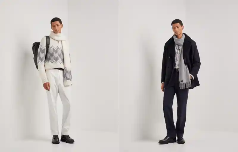 CANALI发布全新Chalet胶囊系列Freccia，羊绒冬日美学觉醒