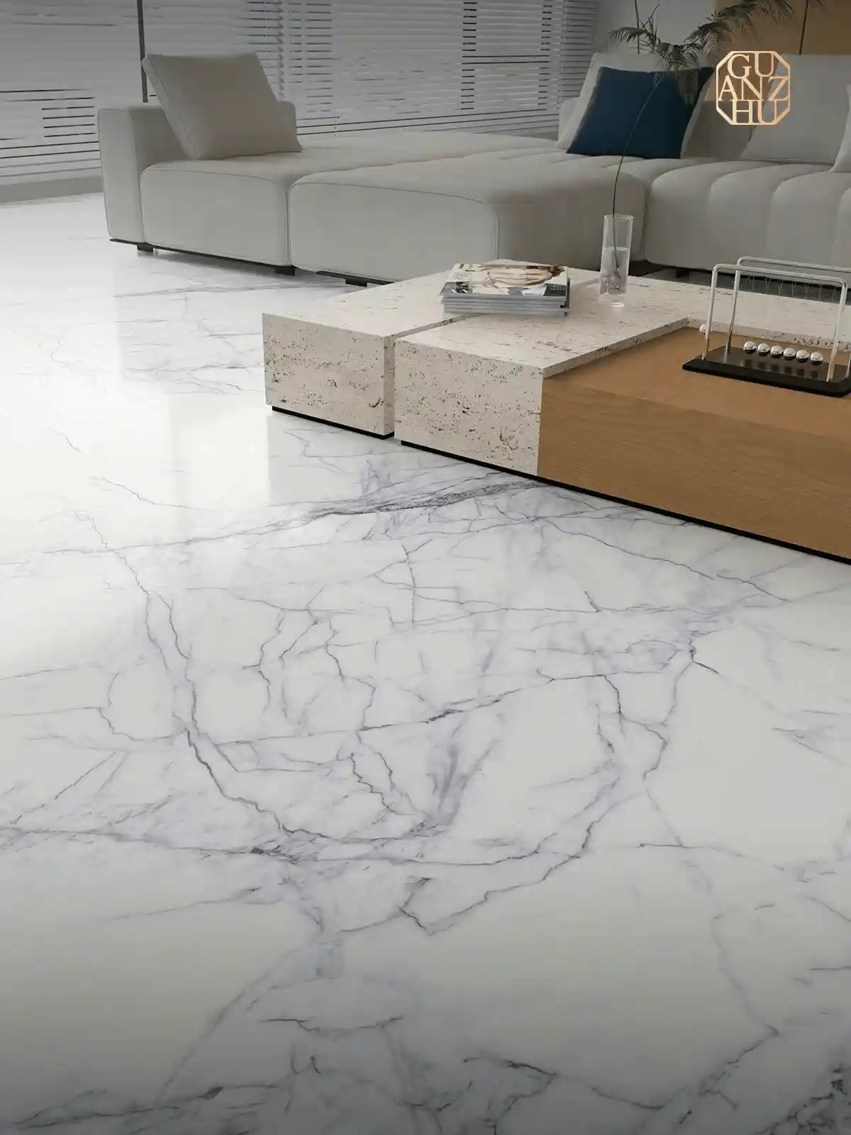 冠珠华珍岩板引爆家居美学革命！郭培联名设计首曝，岩板也能穿出高定气场