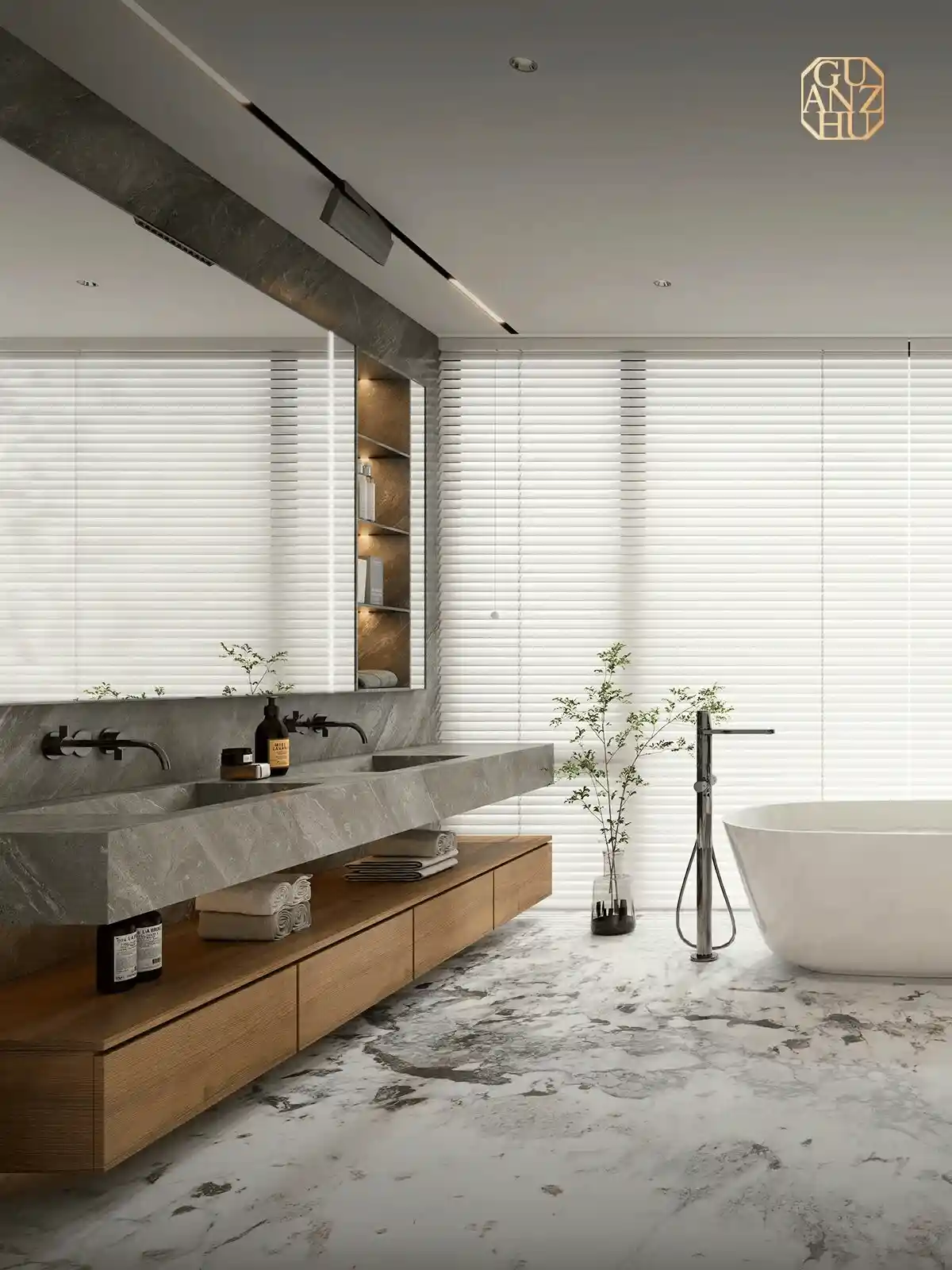 冠珠华珍岩板引爆家居美学革命！郭培联名设计首曝，岩板也能穿出高定气场